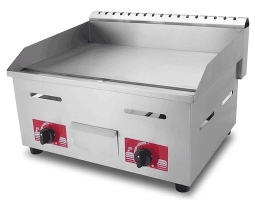 Grill de gas aceptable con logotipo personalizado para la preparación de alimentos comerciales e industriales