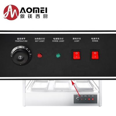 Display de calefacción eléctrica con control de temperatura con cubierta de vidrio