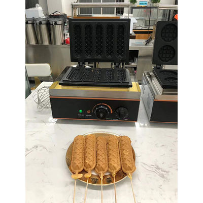 Fabricante de Waffles de maíz eléctrico con 6 palos 400x264x230mm
