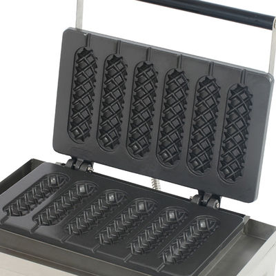 Fabricante de Waffles de maíz eléctrico con 6 palos 400x264x230mm