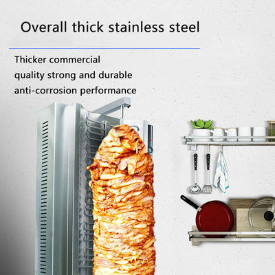 Máquina automática de Shawarma a gas de grado automático de 23 KG para cortar rápidamente y Kebab Doner
