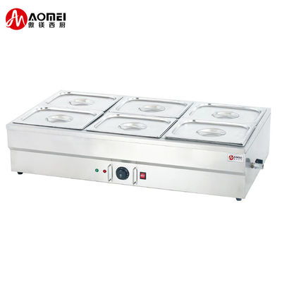 Equipo de cocina comercial de acero inoxidable Calentador de piscina de sopa eléctrica de cinco placas