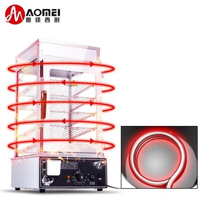 Función de ahorro de energía mostrador de comida eléctrica de escritorio máquina de vapor de Dimsum más caliente