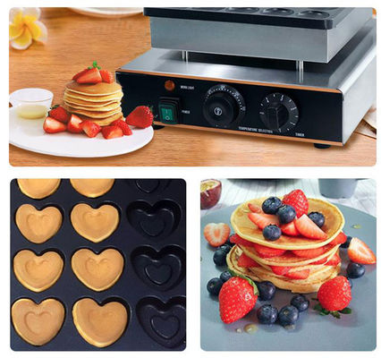 0.85KW holandés comercial Mini Pancake Maker Poffertjes haciendo máquina con temporizador 0-5 minutos