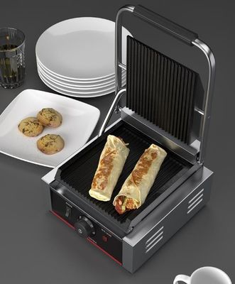 22x22 Grill eléctrico Panini Grill de acero inoxidable de contacto único