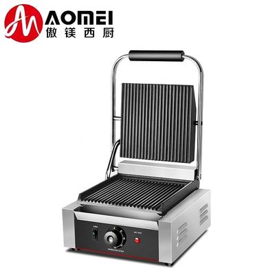 22x22 Grill eléctrico Panini Grill de acero inoxidable de contacto único