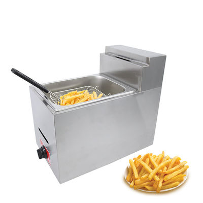 Mini freidora de gas de gas licuado de 6 litros continua para freír alimentos en la mesa