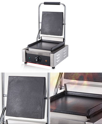 Grill eléctrico de prensa antiadherente tipo grill plano completo para sándwiches a la parrilla comerciales