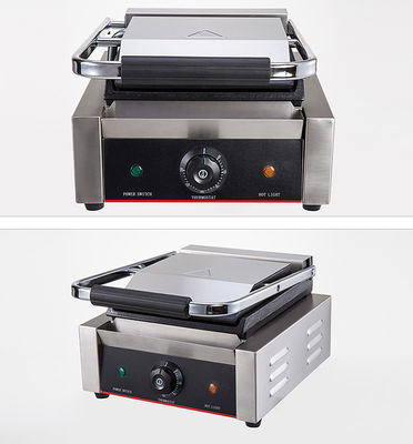 Grill eléctrico de prensa antiadherente tipo grill plano completo para sándwiches a la parrilla comerciales