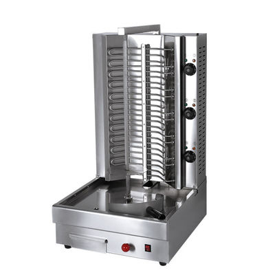 3 quemadores automático de pollo Doner Kebab Shawarma Grill equipo de la máquina con pollos de engorde