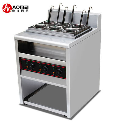 Equipo mecánico de cocina independiente 6 cestas Cocina eléctrica de pasta Logotipo personalizado