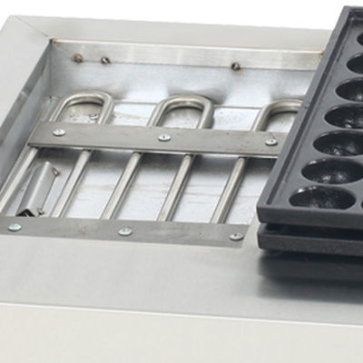 Máquina de takoyaki eléctrica de 220V para cocinar bolas de pulpo en la parrilla de pellets de pescado