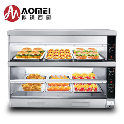 Humectante de acero inoxidable Comercial de energía eléctrica doble aislamiento calefactor de alimentos