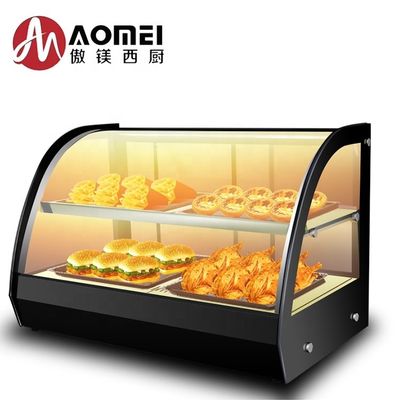 Tabla de arriba calefacción eléctrica 2 capa 6 bandeja de acero inoxidable exhibición de alimentos más caliente Vitrina