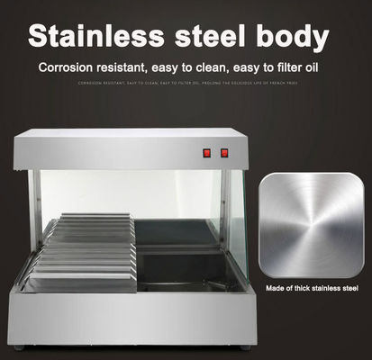 Commercial Kitchenware Countertop Food Calentador eléctrico con diseño de acero inoxidable