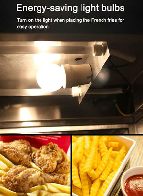 Commercial Kitchenware Countertop Food Calentador eléctrico con diseño de acero inoxidable