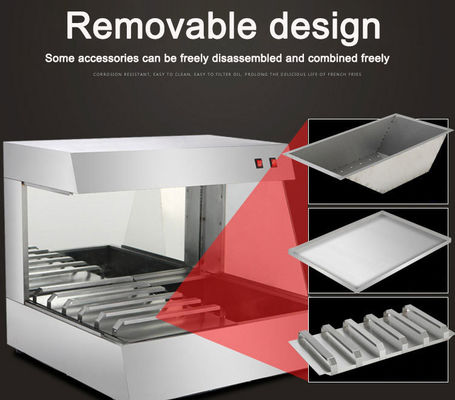 Commercial Kitchenware Countertop Food Calentador eléctrico con diseño de acero inoxidable