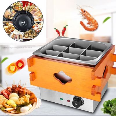 Máquina Oden Máquina de cocina Kanto Acero inoxidable eléctrico comercial para el comercio minorista