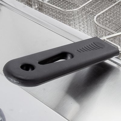 6L 6L Comercial de acero inoxidable de gas freidora profunda con 2 cesta de pollo frito máquina