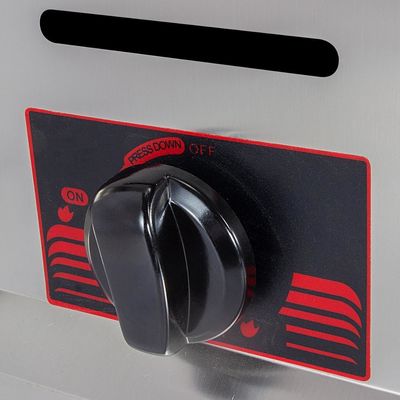 6L 6L Comercial de acero inoxidable de gas freidora profunda con 2 cesta de pollo frito máquina