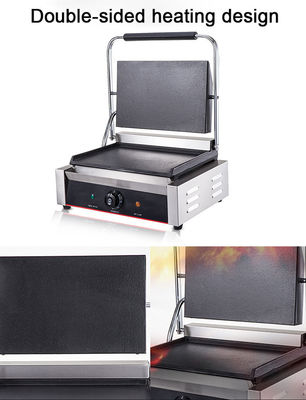 Hotel cocina puerta de parrilla de acero inoxidable diseño de cocina múltiple de doble cara de contacto parrilla 220V