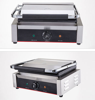 Hotel cocina puerta de parrilla de acero inoxidable diseño de cocina múltiple de doble cara de contacto parrilla 220V