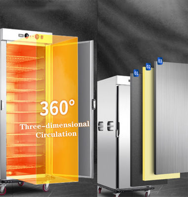 Herramientas de cocina convenientes y versátiles Carritos de calefacción de alimentos móviles con potencia de 2620W