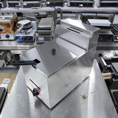 Mini freidora eléctrica de gas de acero inoxidable para restaurante comercial