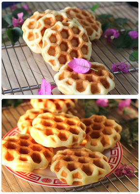 Fabricante eléctrico de waffles de huevo cuadrado para hornear pan de pastel de waffle a temperatura de 0-250 ° C