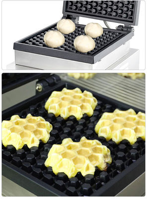 Fabricante eléctrico de waffles de huevo cuadrado para hornear pan de pastel de waffle a temperatura de 0-250 ° C