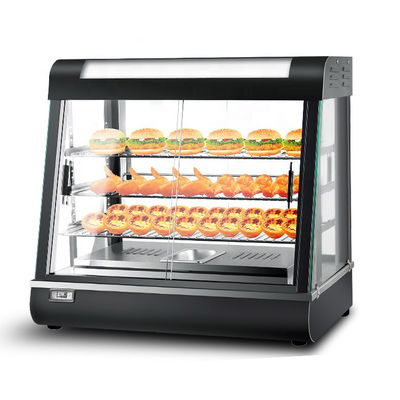 Display de comida caliente de cocina comercial Merchandiser con puertas corredizas y capacidad de 28KG