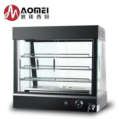 Display de comida caliente de cocina comercial Merchandiser con puertas corredizas y capacidad de 28KG