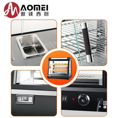 Display de comida caliente de cocina comercial Merchandiser con puertas corredizas y capacidad de 28KG
