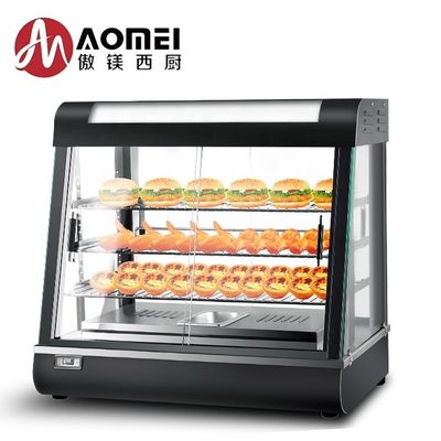 Display de comida caliente de cocina comercial Merchandiser con puertas corredizas y capacidad de 28KG