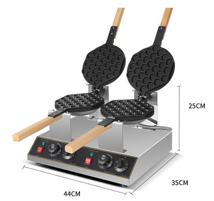 Acero inoxidable pastel comercial máquina de waffle belga para y fácil operación