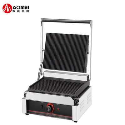 Fabricante de Panini para sándwiches a la parrilla eléctricos comerciales con tamaño de parrilla superior 215*215mm