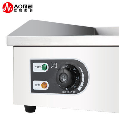 Grill eléctrico de acero inoxidable Grill comercial de sartén para el rango de temperatura 50-300C