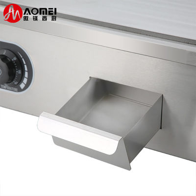 Grill eléctrico de acero inoxidable Grill comercial de sartén para el rango de temperatura 50-300C