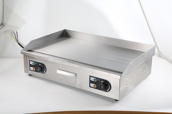 Grill eléctrico de acero inoxidable Grill comercial de sartén para el rango de temperatura 50-300C