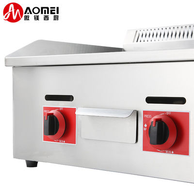 730*550*340mm Grill de gas comercial antiadherente para el mostrador de la cocina del restaurante