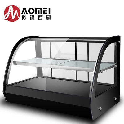 Comida rápida Comida eléctrica Display de calefacción Pastelaria Vitrina con 220V 250W Voltagem Personalizar