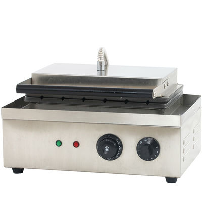 Máquinas de bocadillos de acero inoxidable para la fabricación de gofres de maíz 220V estilo comercial de seis partes