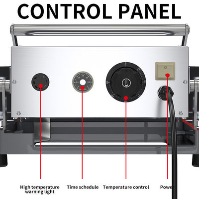 22KG Capacidad de 2 capas Hamburguesa máquina tostadora con placas de calefacción tamaño 440 * 320mm