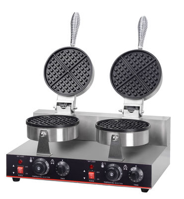 Maquina eléctrica para hornear gofres con 2 placas y control de temperatura Peso bruto 12,5 kg