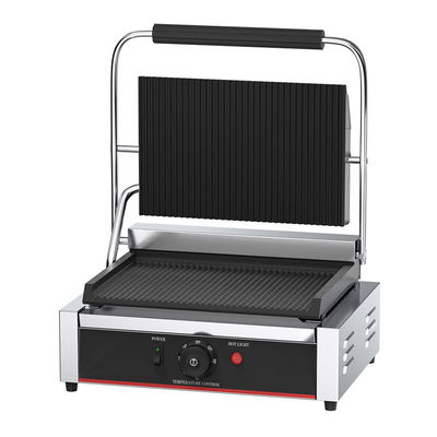 Grill de contacto de revestimiento antiadherente de plata negra