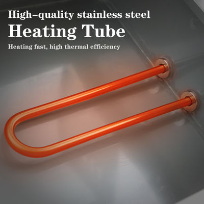 270*330*100mm Pan tamaño 220V cubierta de vidrio Bain Marie con 3/4/5/6 placas profesional