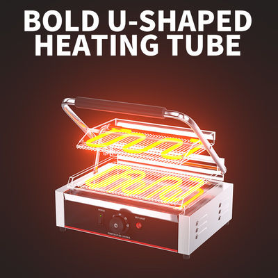 Equipo de cocina comercial Grill eléctrico de contacto con construcción de acero inoxidable