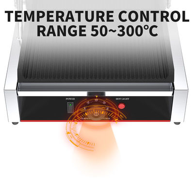 Equipo de cocina comercial Grill eléctrico de contacto con construcción de acero inoxidable
