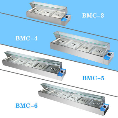 Equipo de restaurante Buffet eléctrico Calentador de alimentos con capacidad de 2 kg y voltaje de 220 V