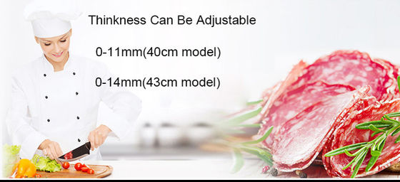Máquina automática de corte de carne de acero inoxidable de 300 mm para cocinas comerciales
